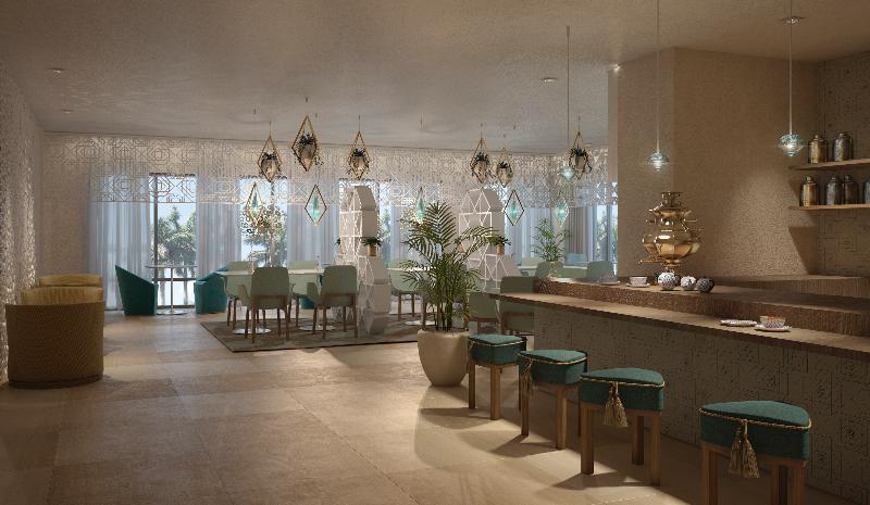 โรงแรมเชอราตัน มักกะฮ์ จาบาล อัล กาบา Mecca ภายนอก รูปภาพ The bar at the hotel